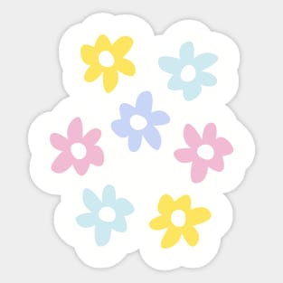Hippie Flowers Sticker
